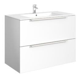 Cassie Double Drawer PVC 90cm Cassie Double Drawer PVC 90cm