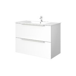 Cassie Double Drawer PVC 90cm Cassie Double Drawer PVC 90cm