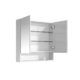 Cassie PVC Shaving Cabinet 750x750mm open view